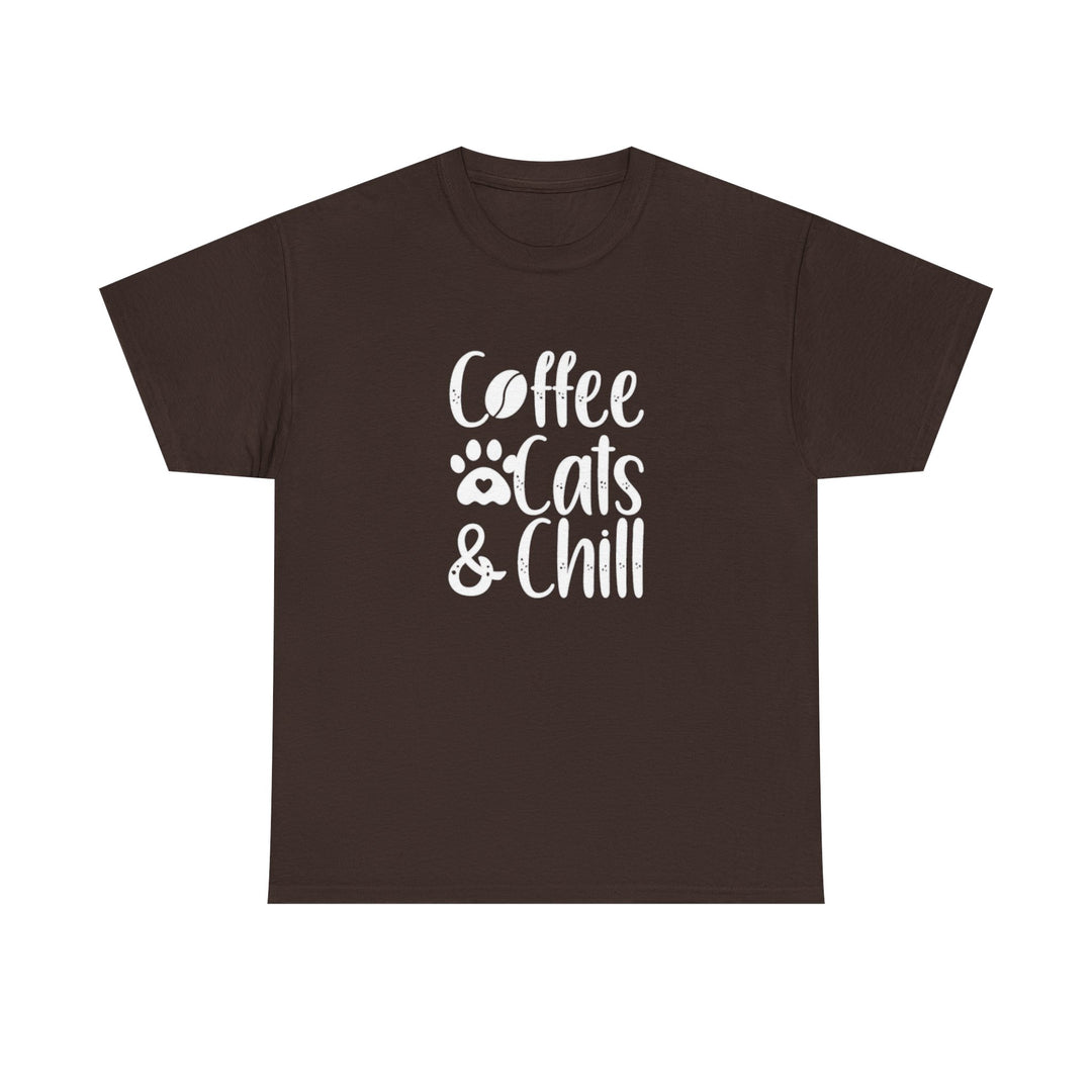 Coffee Cats and Chill Cotton Tee