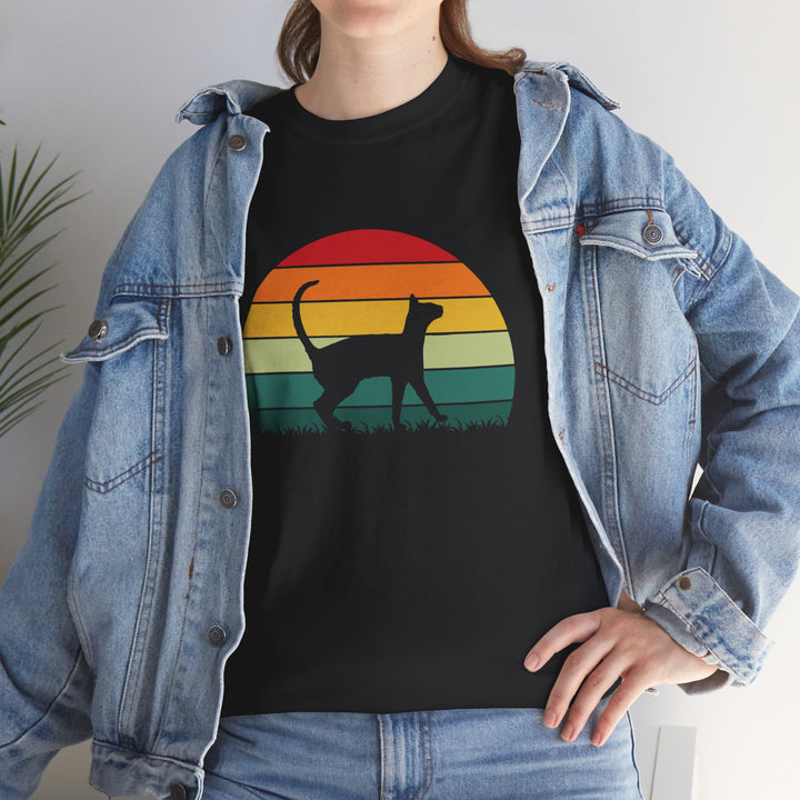Sunset Cat Cotton Tee