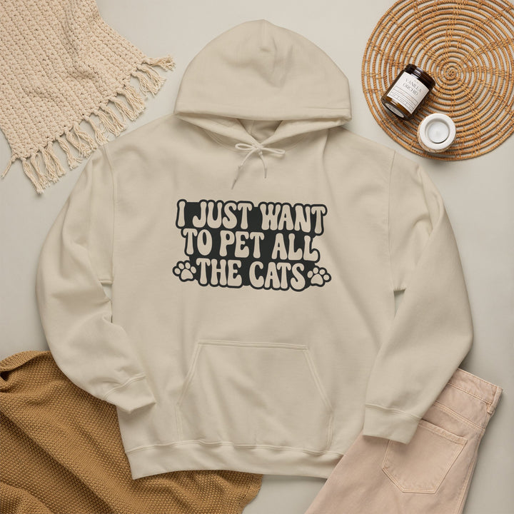 Pet All The Cats Hooded Sweatshirt