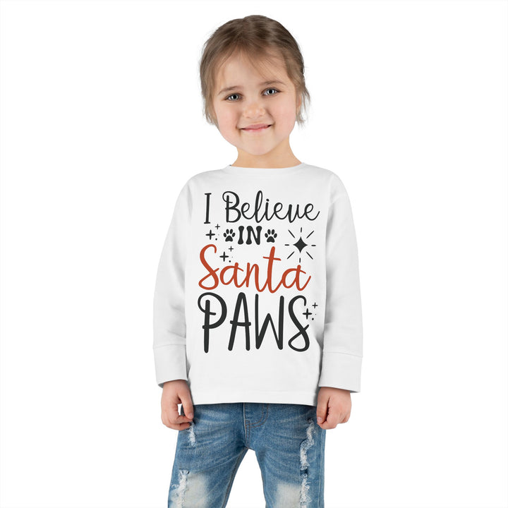 Santa Paws Toddler Long Sleeve Tee