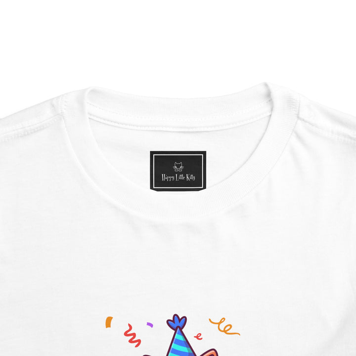 Birthday Celebration Cat Toddler Tee