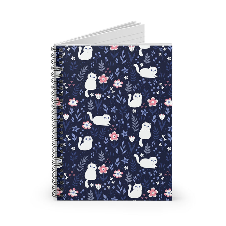 Folk Art Kitty Spiral Notebook