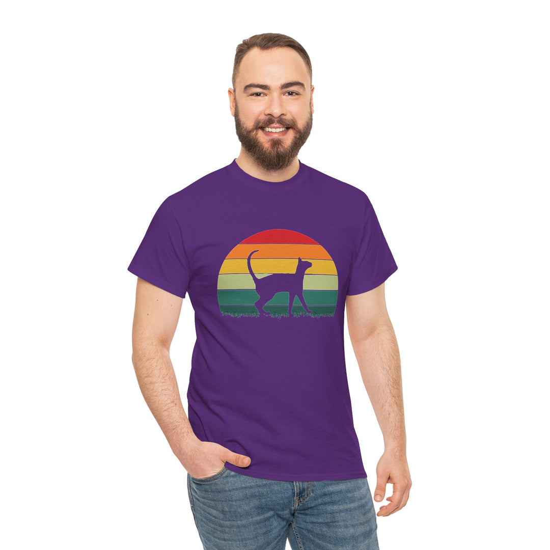 Sunset Cat Cotton Tee