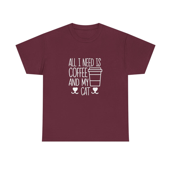 Coffee and My Cat Cotton Tee