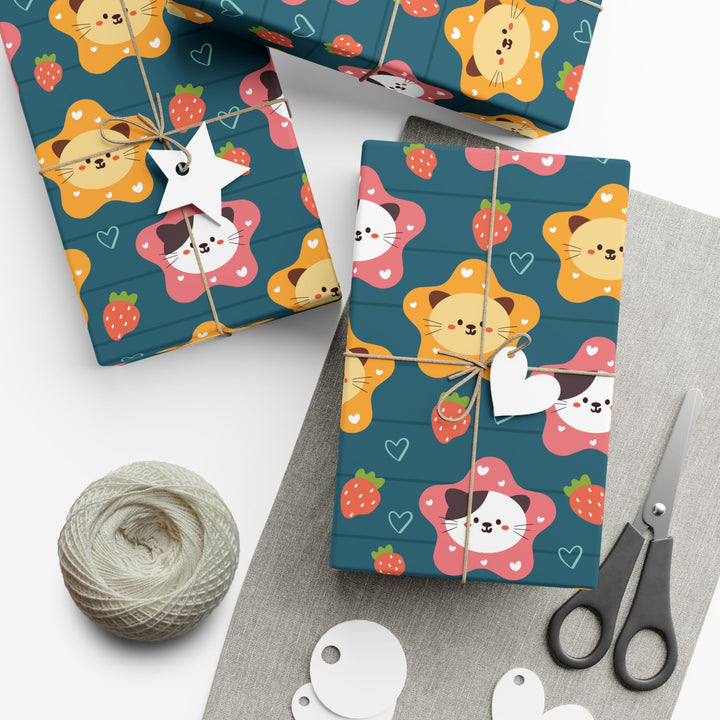 Star Cat Gift Wrap