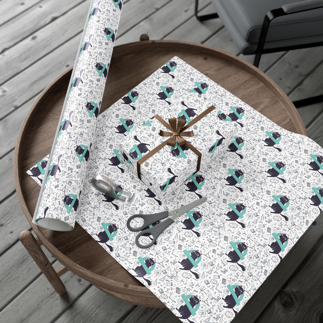 Mathematics Cat Gift Wrap