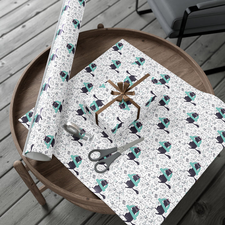 Mathematics Cat Gift Wrap