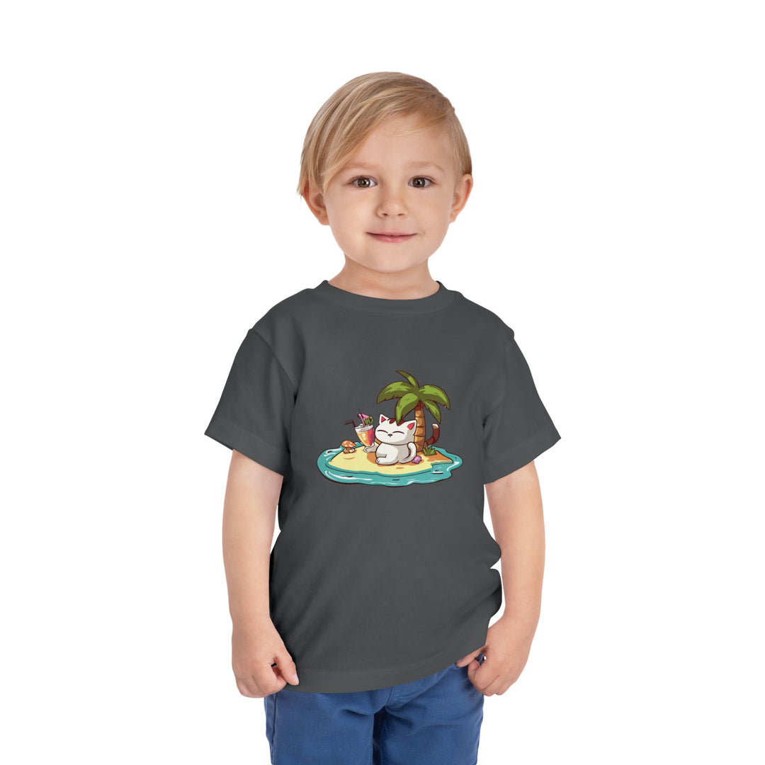 Tropical Cat Toddler Tee