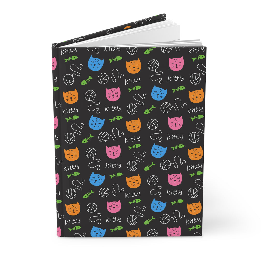 Bright Kitty Hardcover Journal