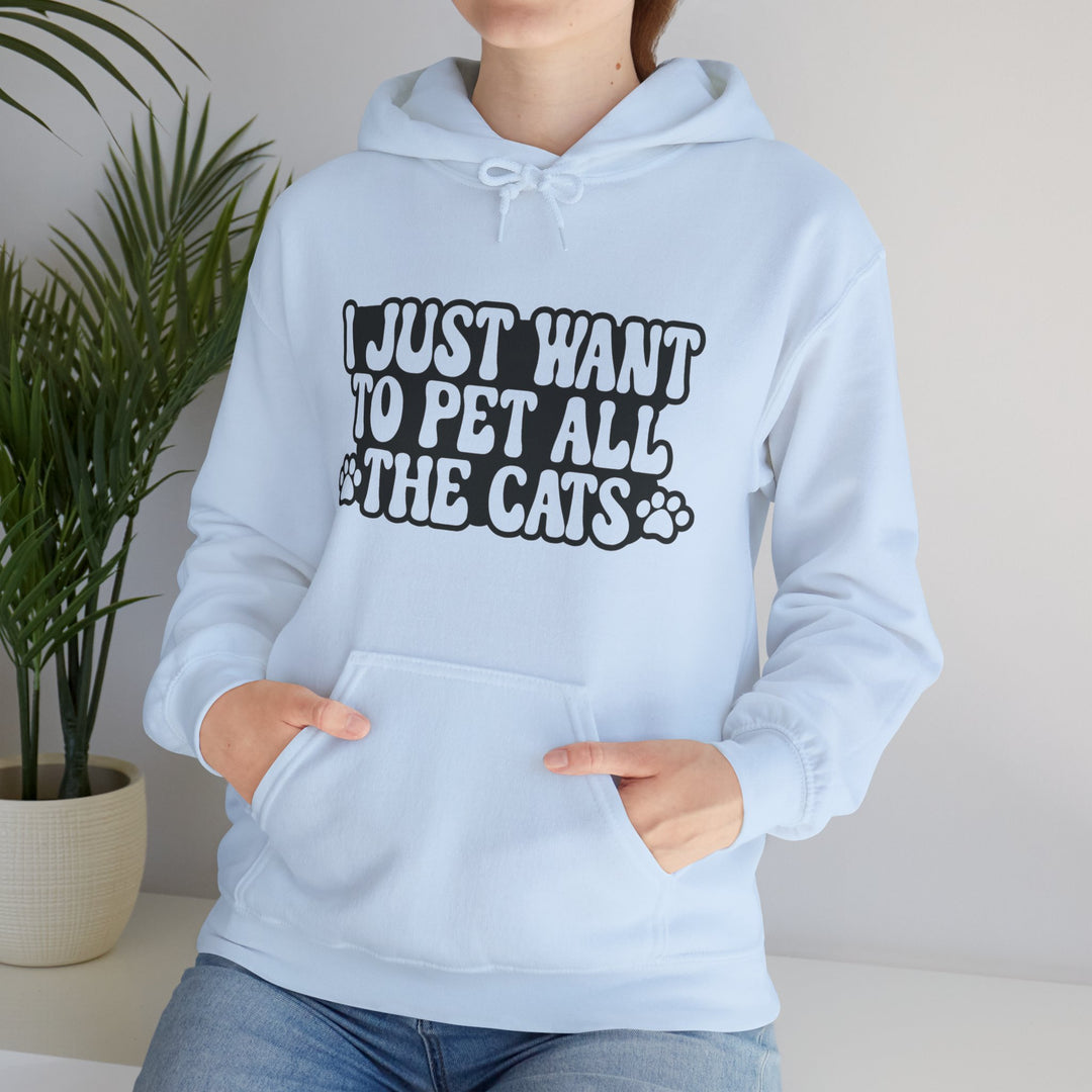 Pet All The Cats Hooded Sweatshirt