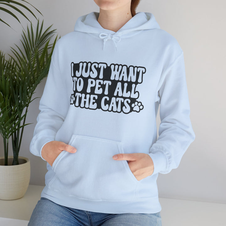 Pet All The Cats Hooded Sweatshirt