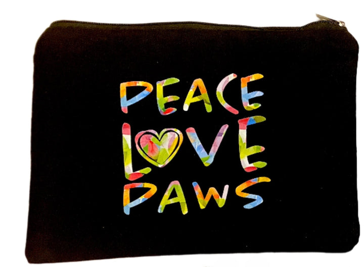 Peace, Love, Paws Makeup Bag