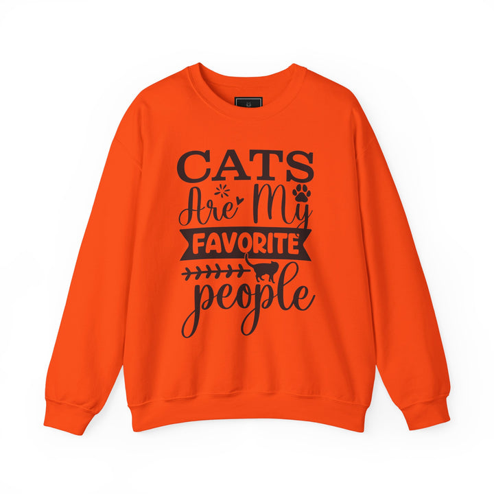 Cats Are My Favorite People Crewneck Sweatshirt