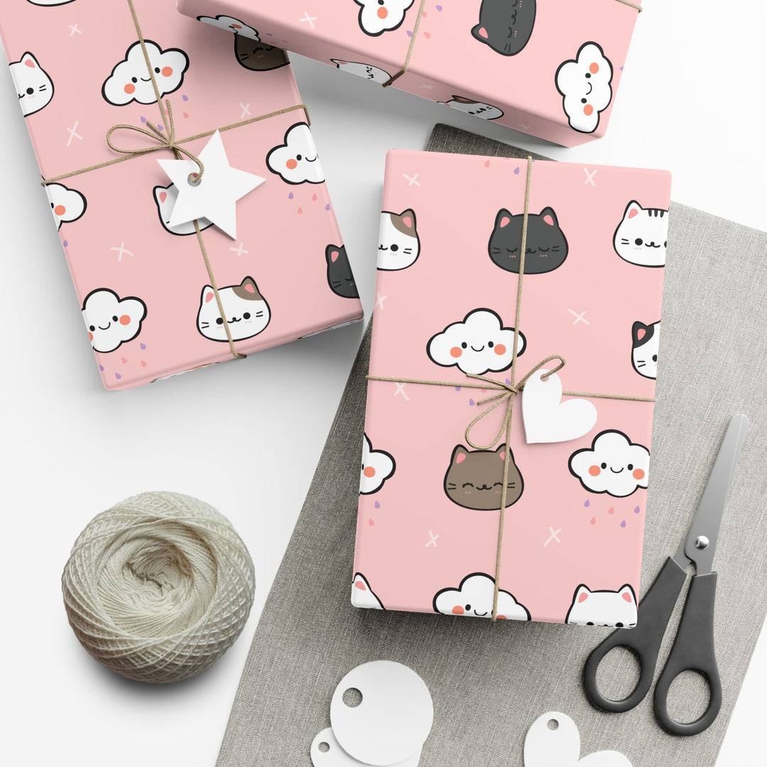 Rain Cloud Kitty Gift Wrap