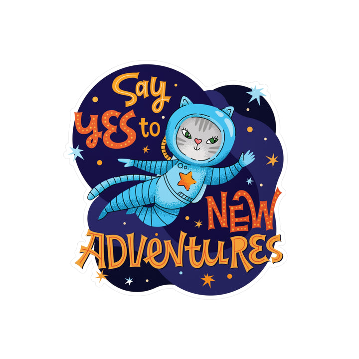 Adventure Kitty Sticker