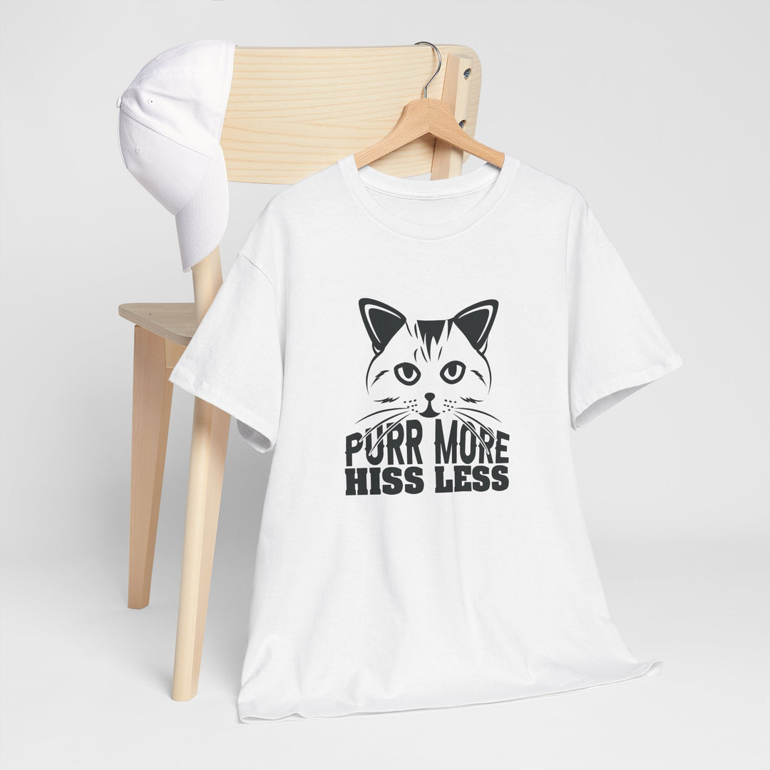 Purr More Hiss Less Cotton Tee