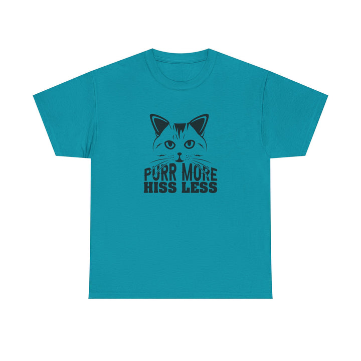 Purr More Hiss Less Cotton Tee