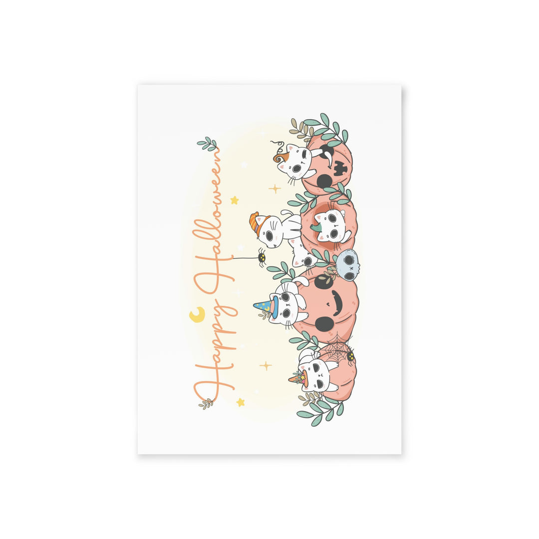 Purr-fect Pumpkin Patch Halloween Card
