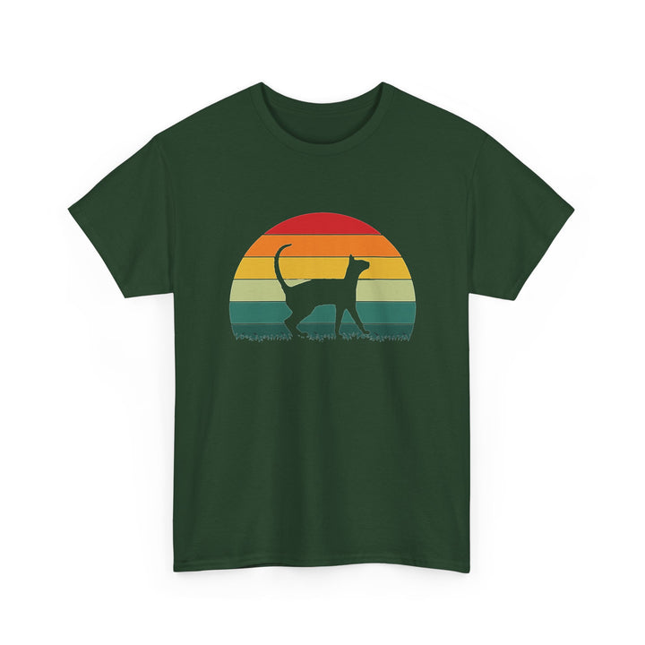 Sunset Cat Cotton Tee
