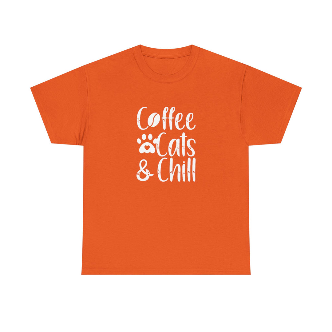 Coffee Cats and Chill Cotton Tee