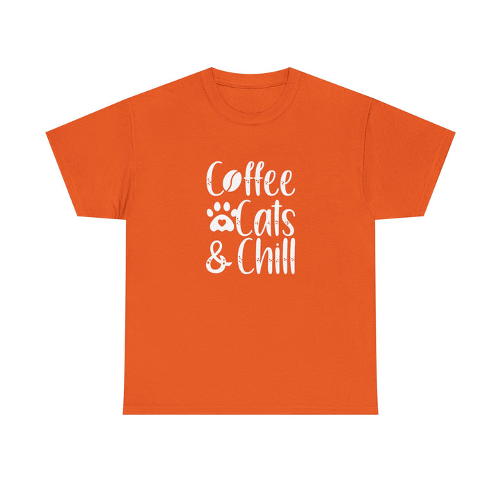 Coffee Cats and Chill Cotton Tee