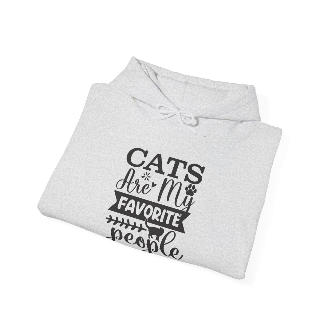 Cats Are My Favorite People Hooded Sweatshirt