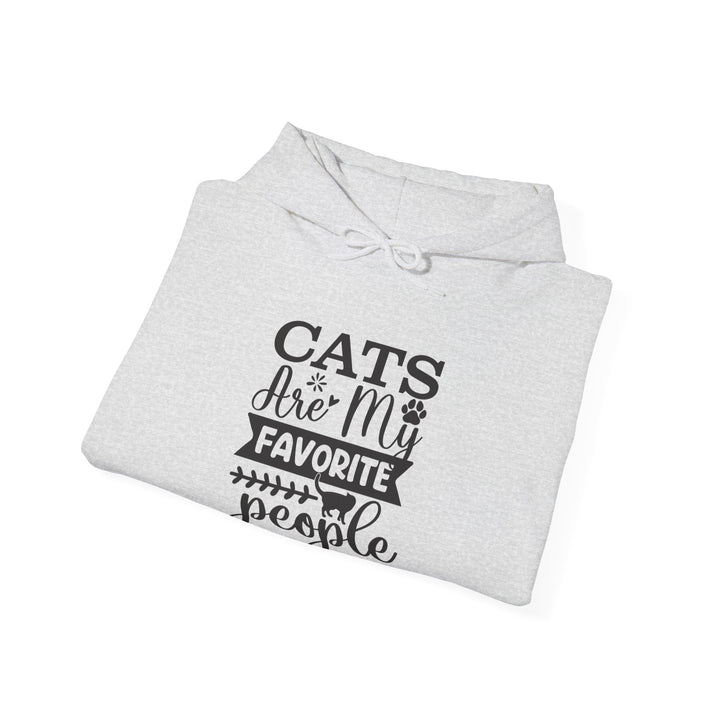 Cats Are My Favorite People Hooded Sweatshirt