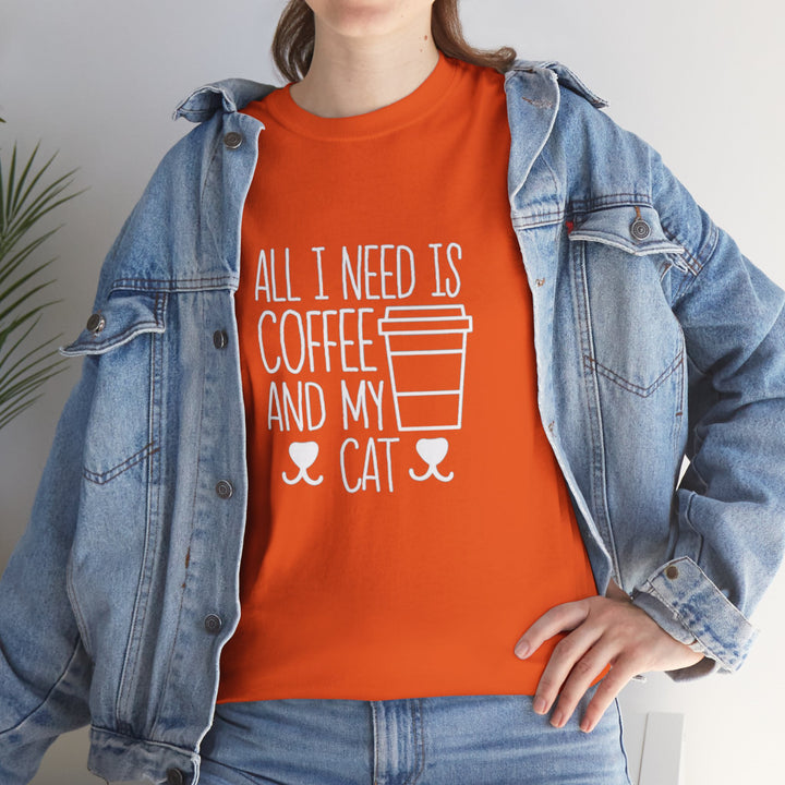 Coffee and My Cat Cotton Tee