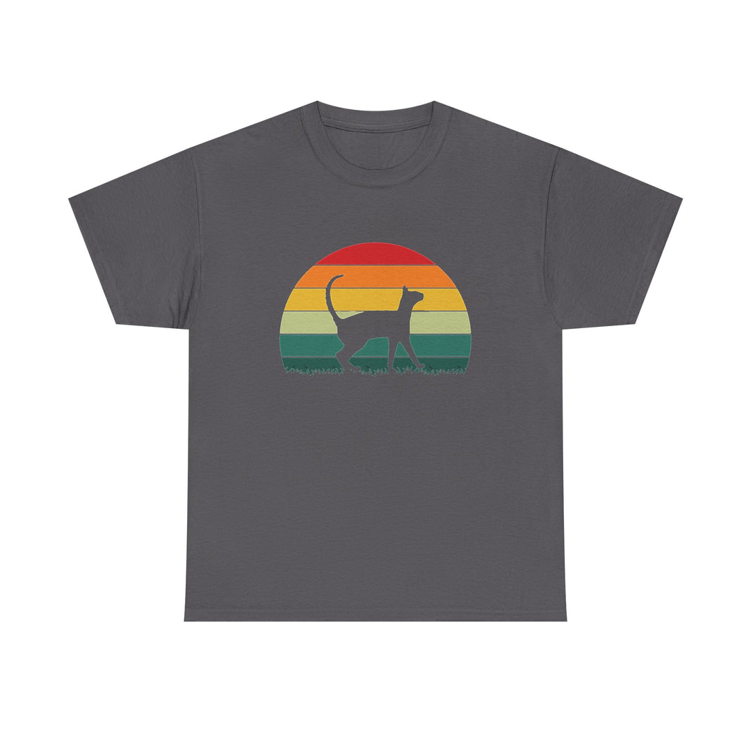 Sunset Cat Cotton Tee
