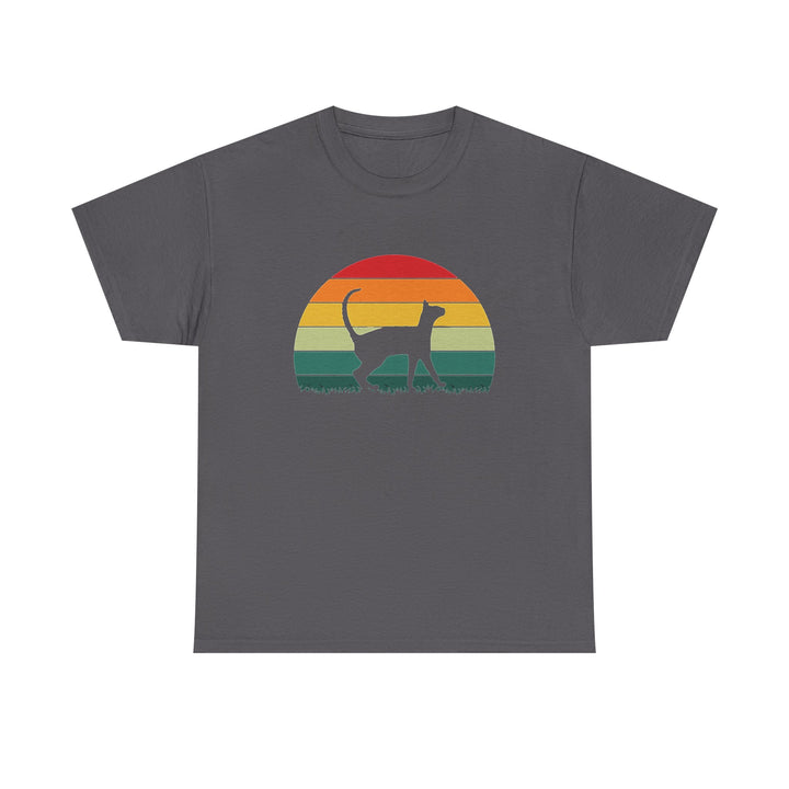 Sunset Cat Cotton Tee