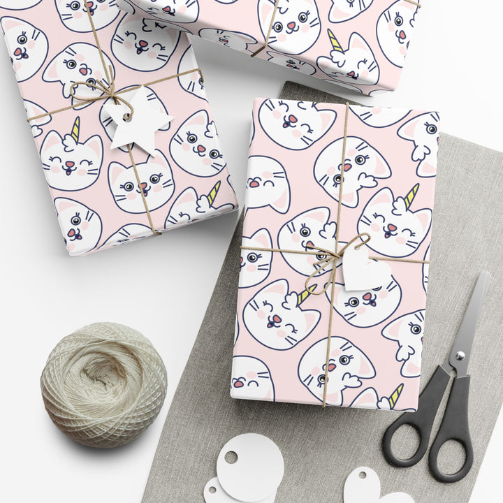 Unicorn Cat Gift Wrap