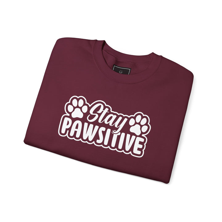 Stay Pawsitive Unisex Crewneck Sweatshirt