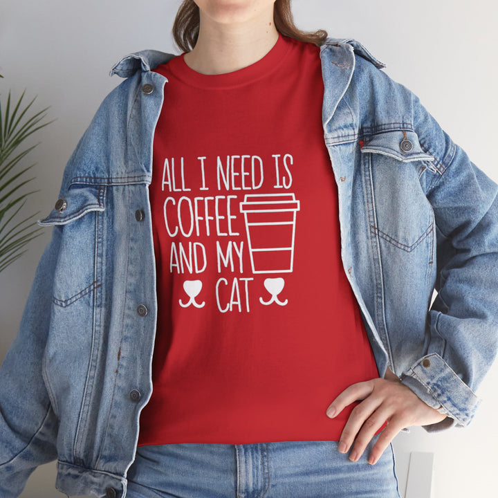 Coffee and My Cat Cotton Tee