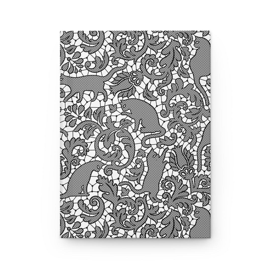 Lace Cat Hardcover Journal