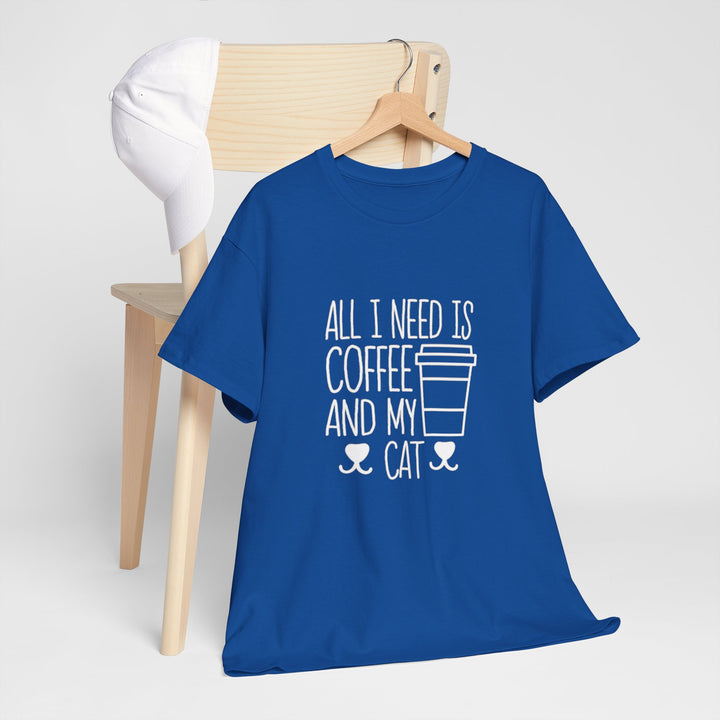 Coffee and My Cat Cotton Tee