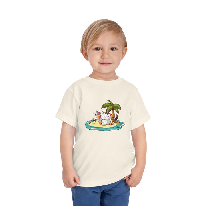 Tropical Cat Toddler Tee