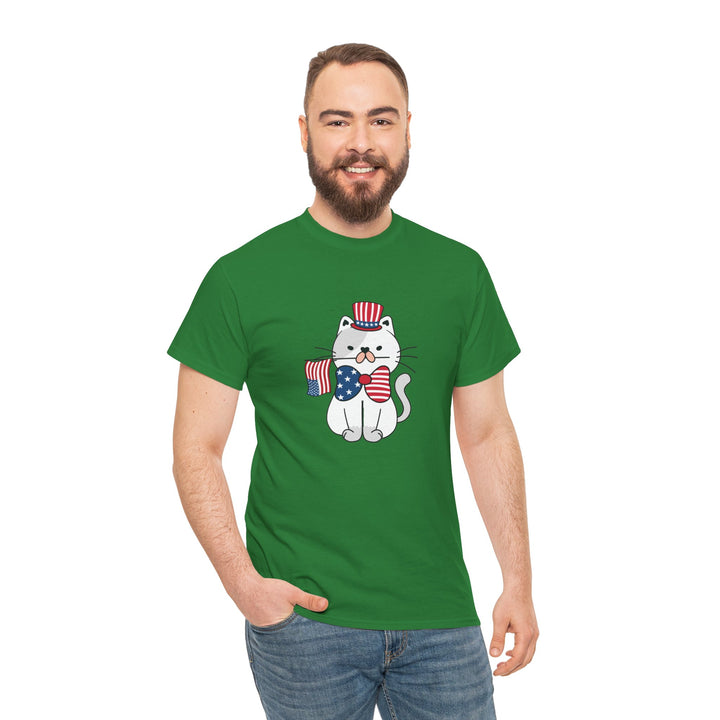 Patriotic Cat Cotton Tee