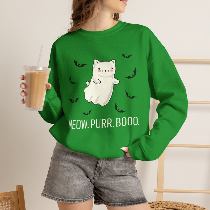 Meow. Purr. Boo. Unisex Crewneck Sweatshirt