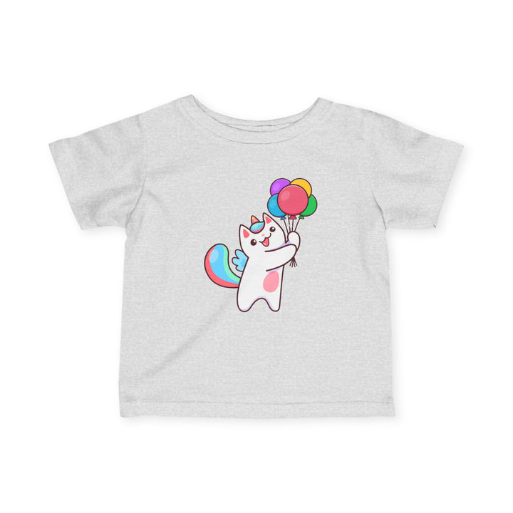 Caticorn and Balloons Infant Fine Jersey Tee