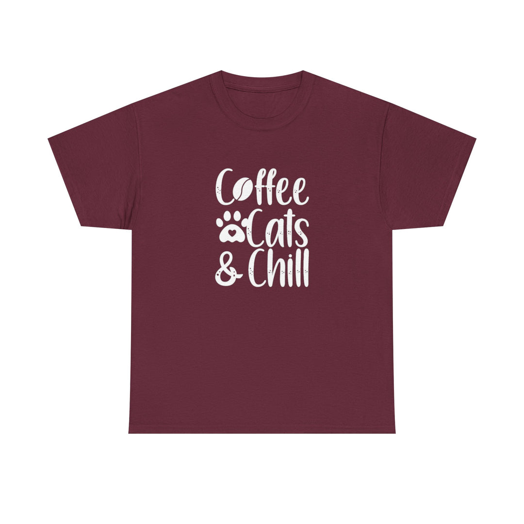 Coffee Cats and Chill Cotton Tee