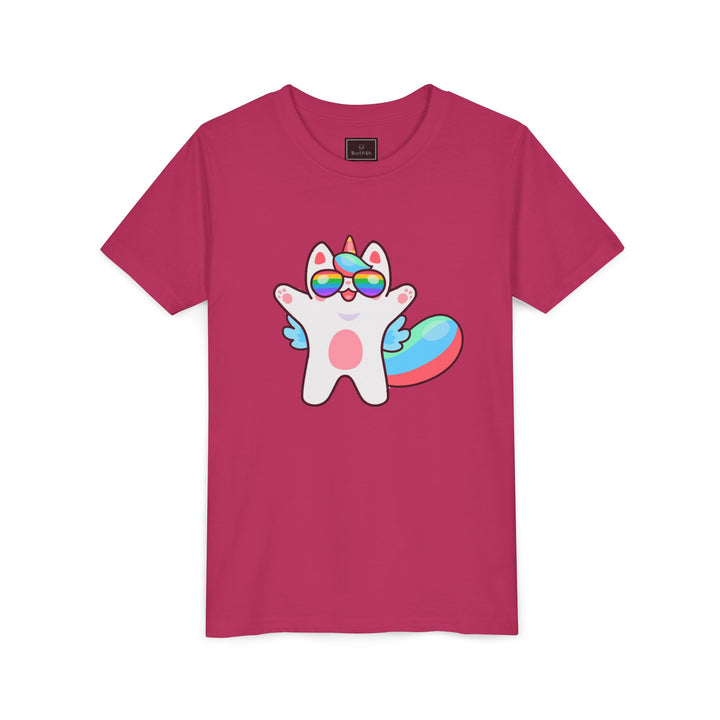 Caticorn Party Time Youth Short Sleeve Tee