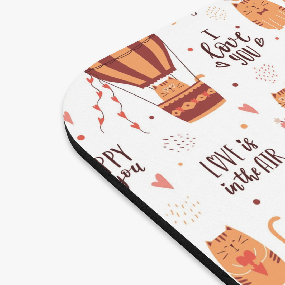 Hot Air Balloon Cat Mouse Pad