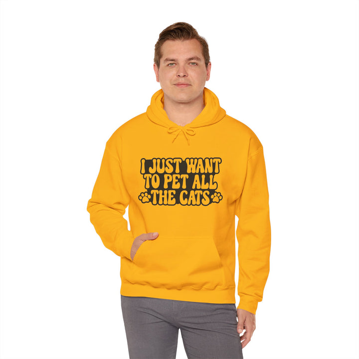 Pet All The Cats Hooded Sweatshirt