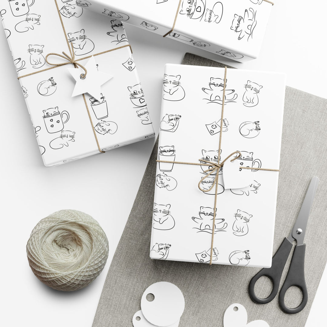 Doodle Cat Gift Wrap