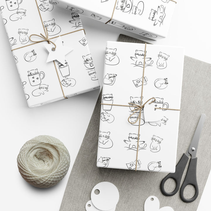 Doodle Cat Gift Wrap