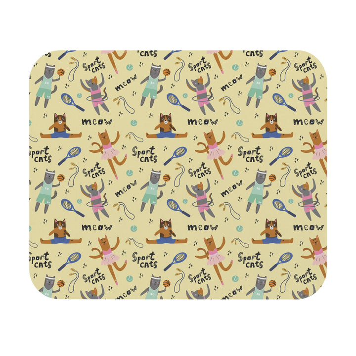 Sporty Cat Mouse Pad