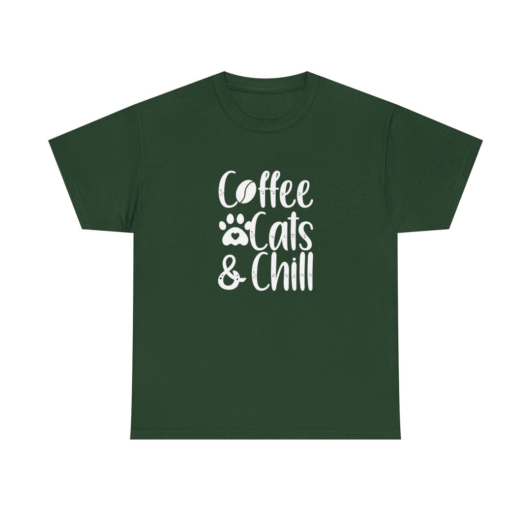 Coffee Cats and Chill Cotton Tee