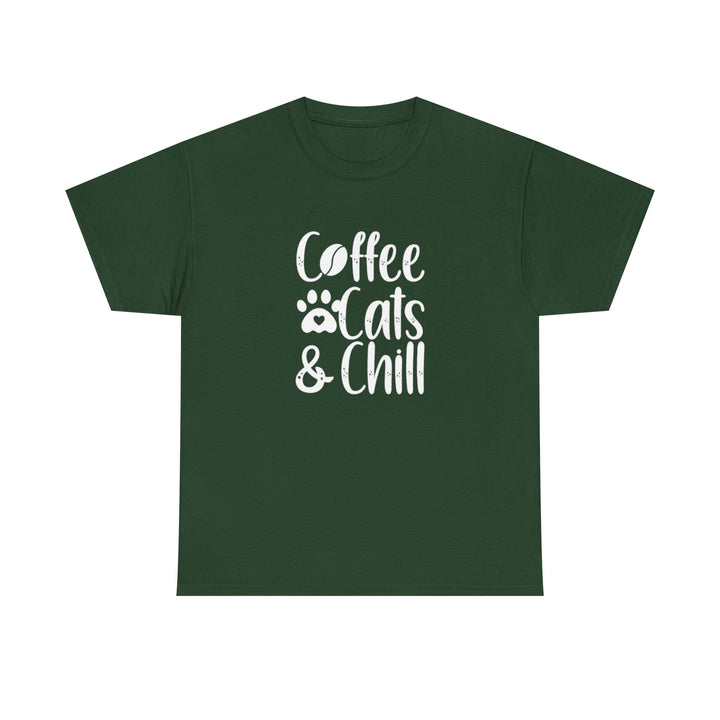 Coffee Cats and Chill Cotton Tee