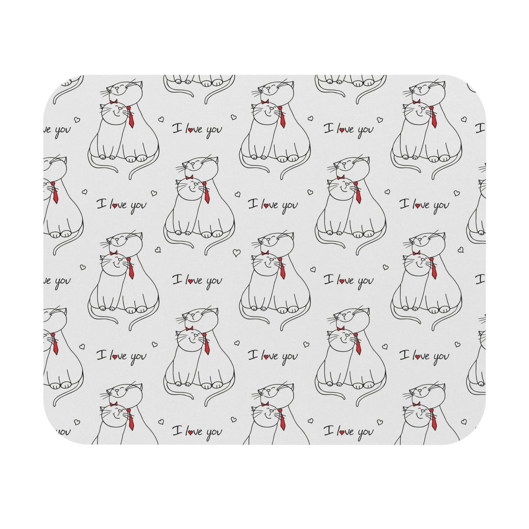 Cat Love Mouse Pad
