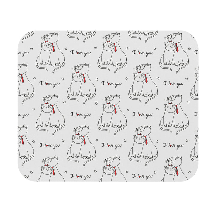Cat Love Mouse Pad